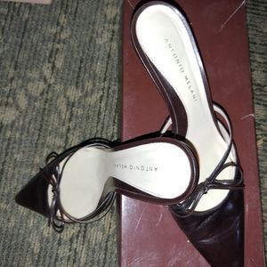 Stitch Pointed Classic Slingback Pump Sz 8